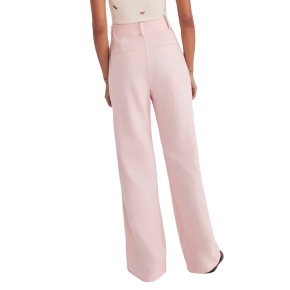 Favorite Daughter The Favorite Pant Wide Leg Light Pink Size 16 Trousers Pleated - Picture 3 of 11